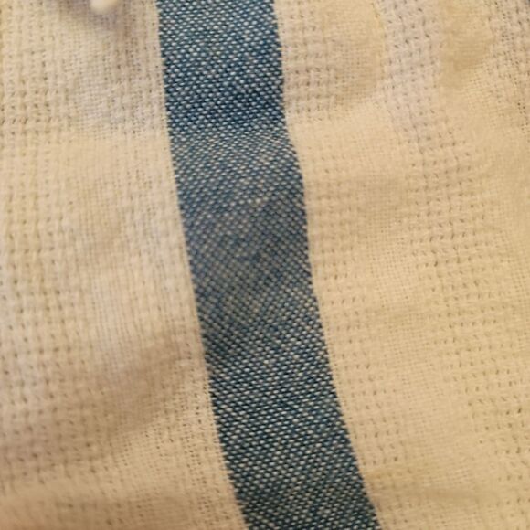 H&M 12-18 month blue white striped nautical pull on muslin shorts 100% cotton - Picture 5 of 5